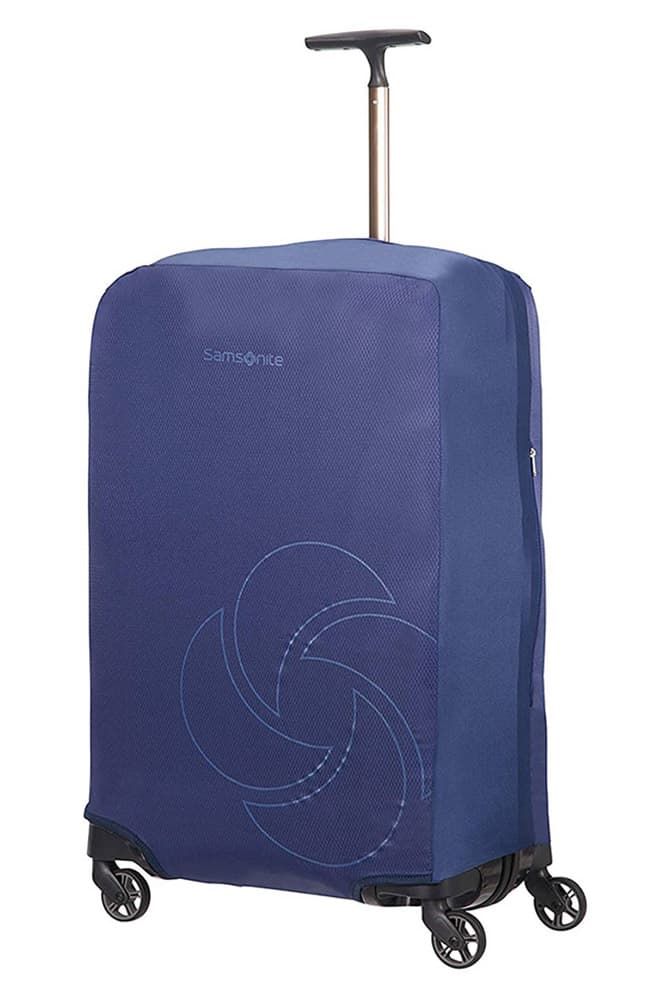 Чехол на средний/большой чемодан Samsonite CO1*009 Travel Accessories Foldable Luggage Cover M/L (11 Midnight Blue)