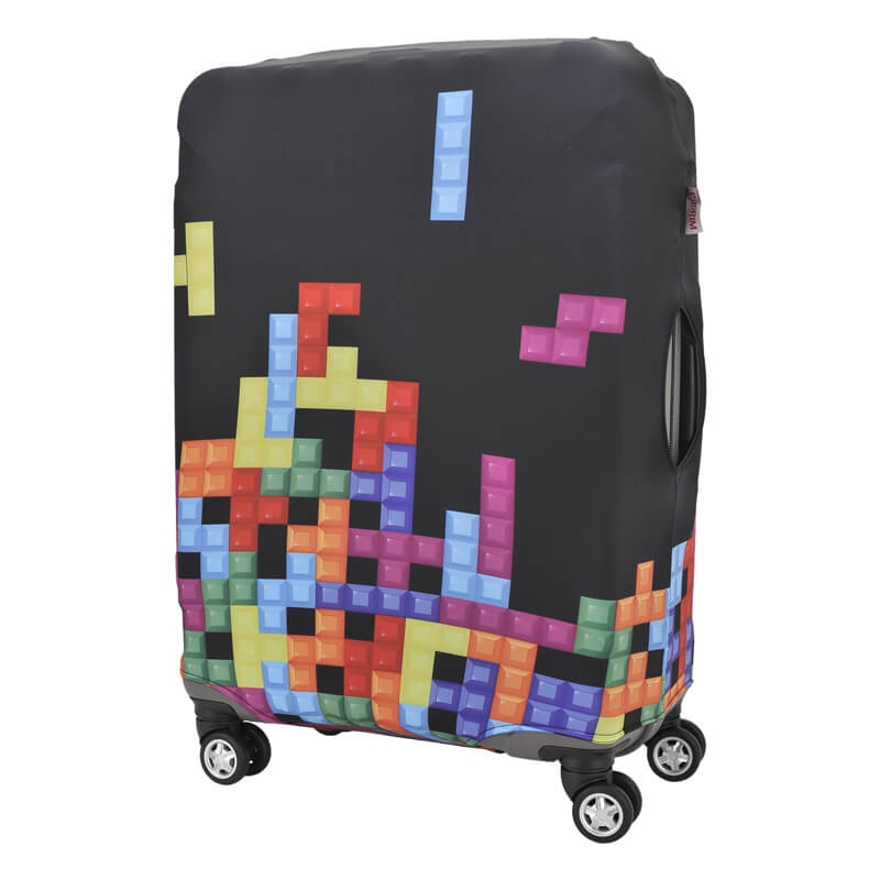 Чехол на средний чемодан Eberhart EBH332-M Tetris Suitcase Cover M
