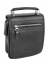Мужская кожаная сумка-планшет Diamond 9066-2 20 см с плечевым ремнем 9066-2 Черная Чёрный - фото №1