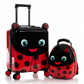Детский чемодан и рюкзак в подарочной коробке Heys 13149-3087-00 Super Tots Lady Bug