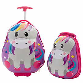 Детский чемодан и рюкзак в подарочной коробке Heys 13030-3187-00 Travel Tots Unicorn