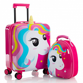 Детский чемодан и рюкзак в подарочной коробке Heys 13149-3187-00 Super Tots Unicorn