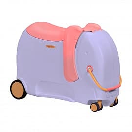 Детский чемодан с поворотными колесами Samsonite CT2-81001 Dream Rider Deluxe Elephant Lavend