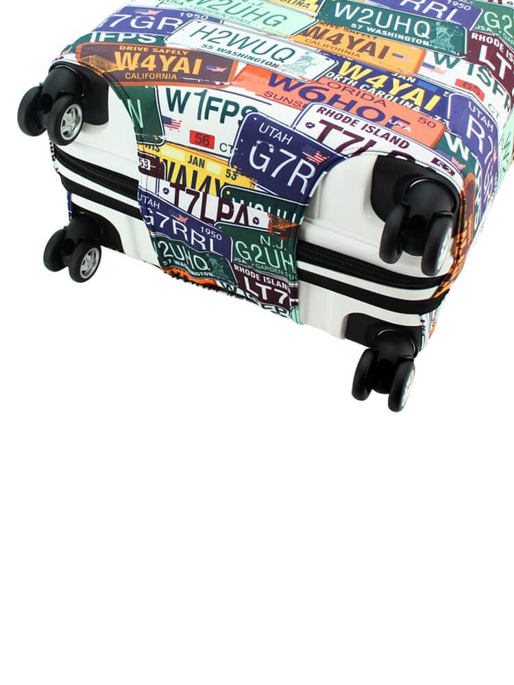 Чехол на средний чемодан Eberhart EBH400-M License Plates Suitcase Cover M
