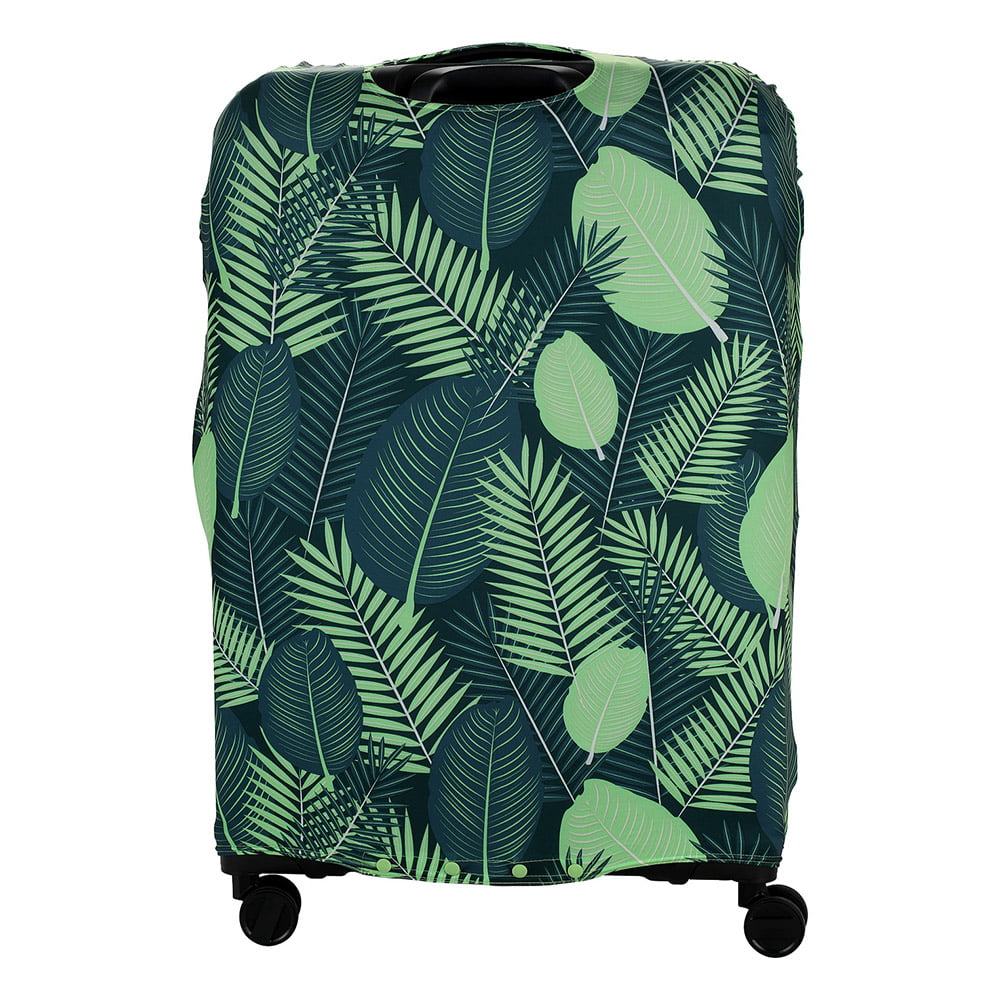 Чехол на средний чемодан Eberhart EBH568-M Green Leaves Suitcase Cover M 