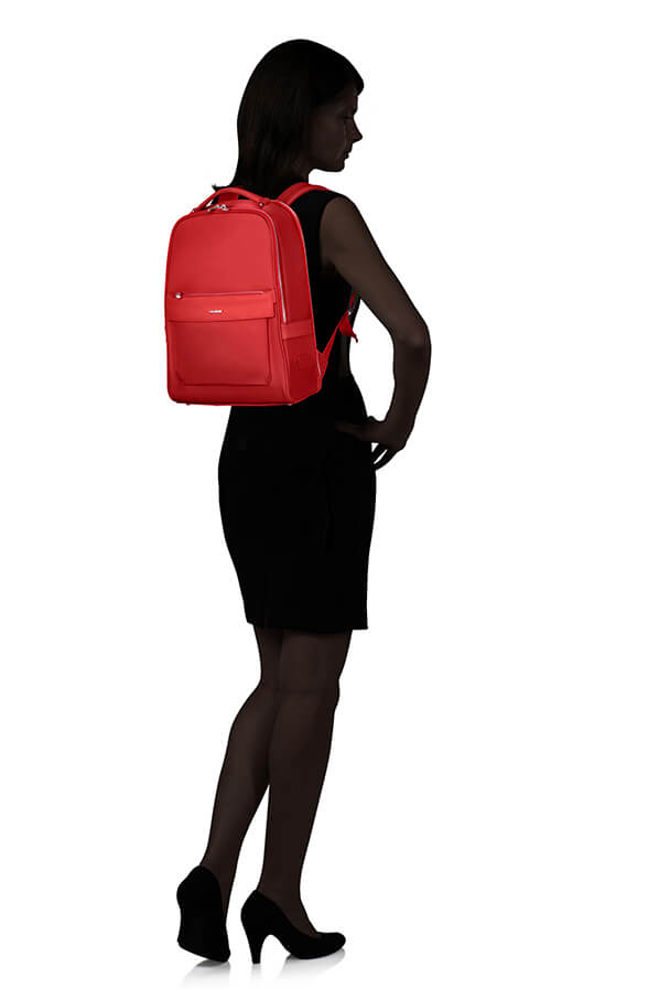 Женский рюкзак для ноутбука Samsonite KA8*004 Zalia 2.0 Laptop Backpack 14.1″ USB KA8-10004 10 Classic Red - фото №6