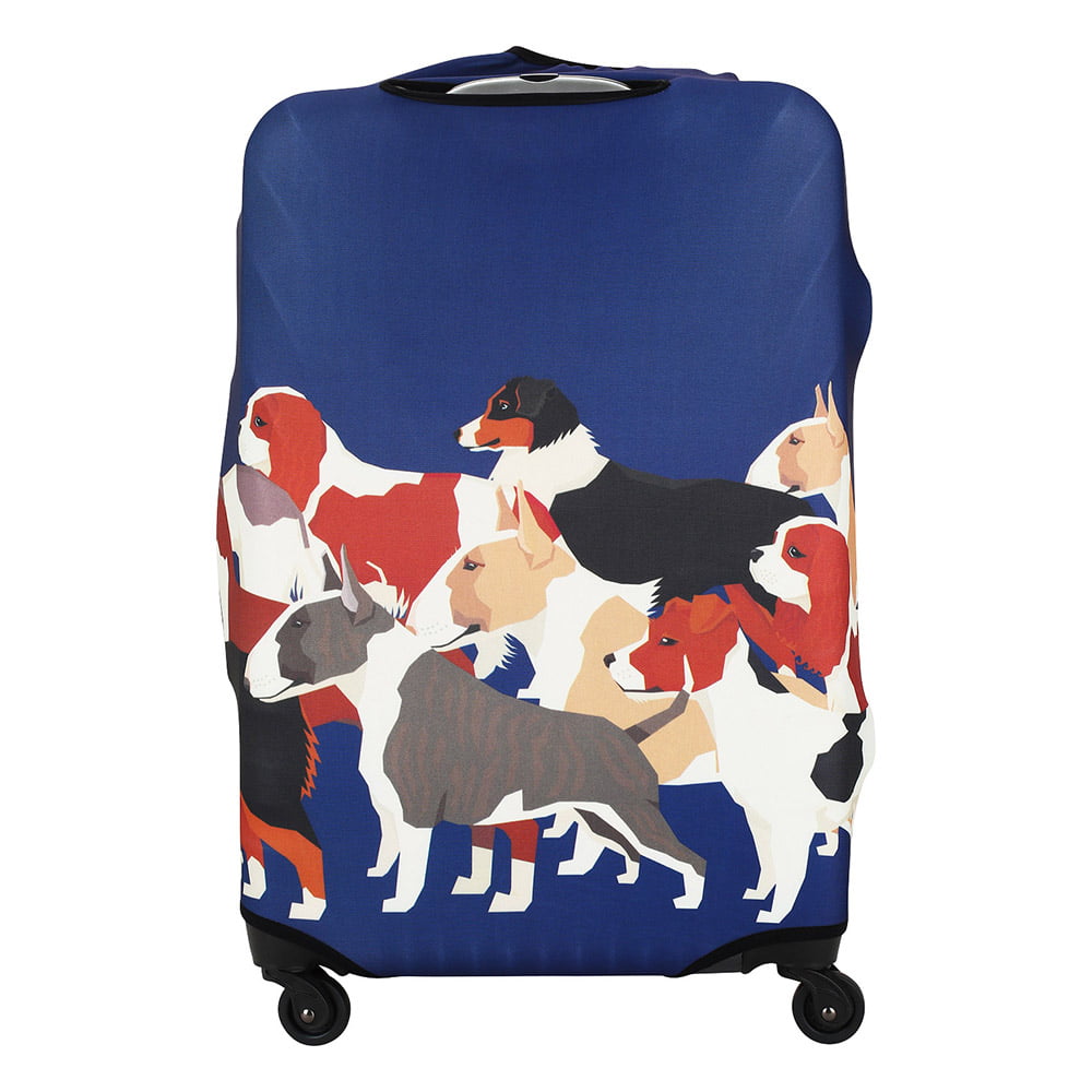 Чехол на средний чемодан Eberhart EBHZJM07-M Dog Huddle Suitcase Cover M