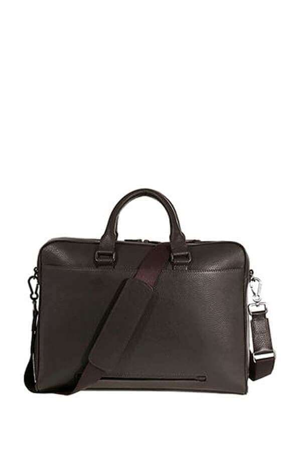 Кожаная сумка для ноутбука Samsonite 72D*003 Equinox Briefcase 15.6″