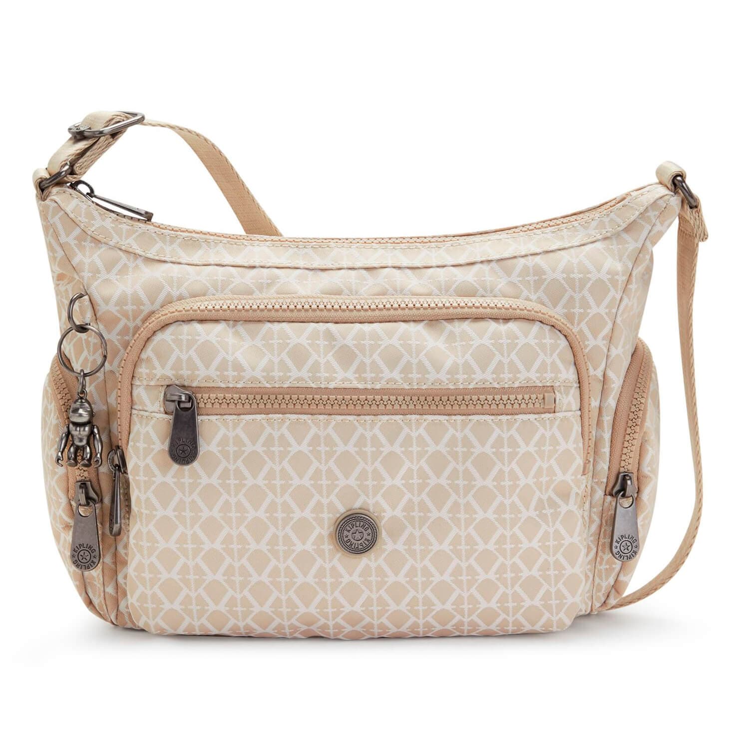 Женская сумка через плечо Kipling KI2536R63 Gabbie S Crossbody Bag Signature Beige