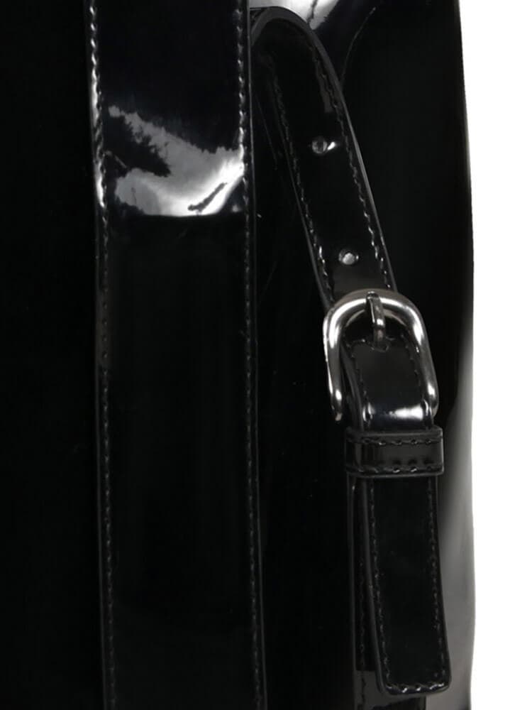 Женский рюкзак Lipault P57*024 Plume Vinyl Backpack M P57-01024 01 Black - фото №5
