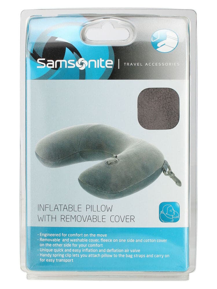 Надувная подушка Samsonite U23*306 Travel Accessories Inflatable Pillow + Removeable Cover U23-18306   18 Graphite - фото №5