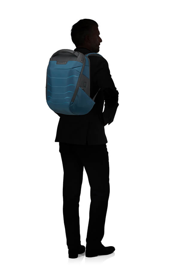 Рюкзак для ноутбука Samsonite KA5*002 Proxis Biz Laptop Backpack 15.6″ USB KA5-01002 01 Petrol Blue - фото №3
