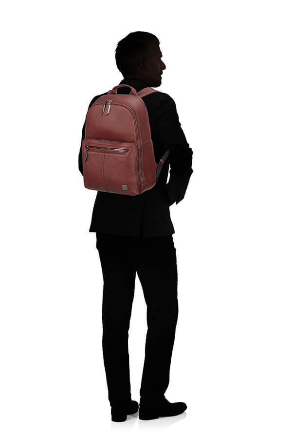 Кожаный рюкзак для ноутбука Samsonite CN5*003 Senzil Laptop Backpack 15.6″ CN5-10003 10 Burgundy - фото №4