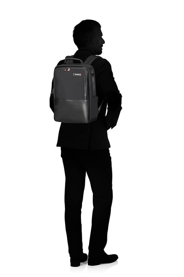 Рюкзак для ноутбука Samsonite CS4*003 Safton Laptop Backpack 15.6″ CS4-09003 09 Black - фото №4