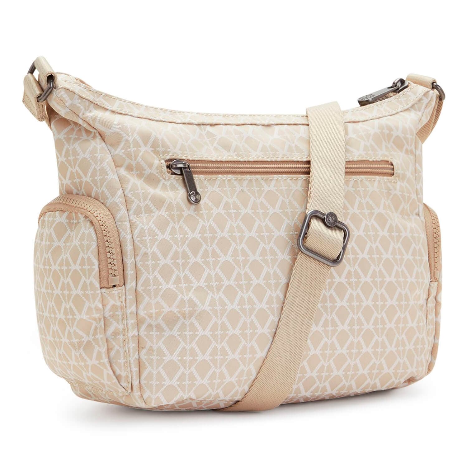 Женская сумка через плечо Kipling KI2536R63 Gabbie S Crossbody Bag Signature Beige