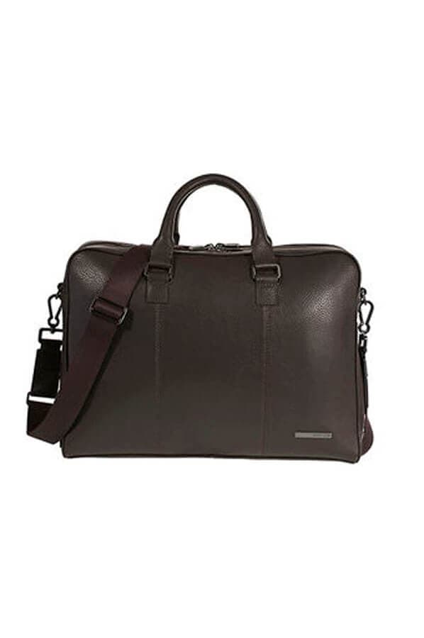 Кожаная сумка для ноутбука Samsonite 72D*003 Equinox Briefcase 15.6″
