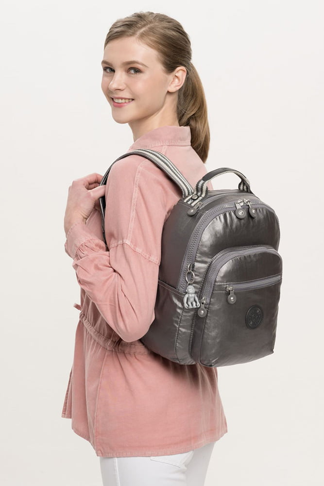 Рюкзак для планшета Kipling KI705429U Seoul S Backpack 10″ Carbon Metallic