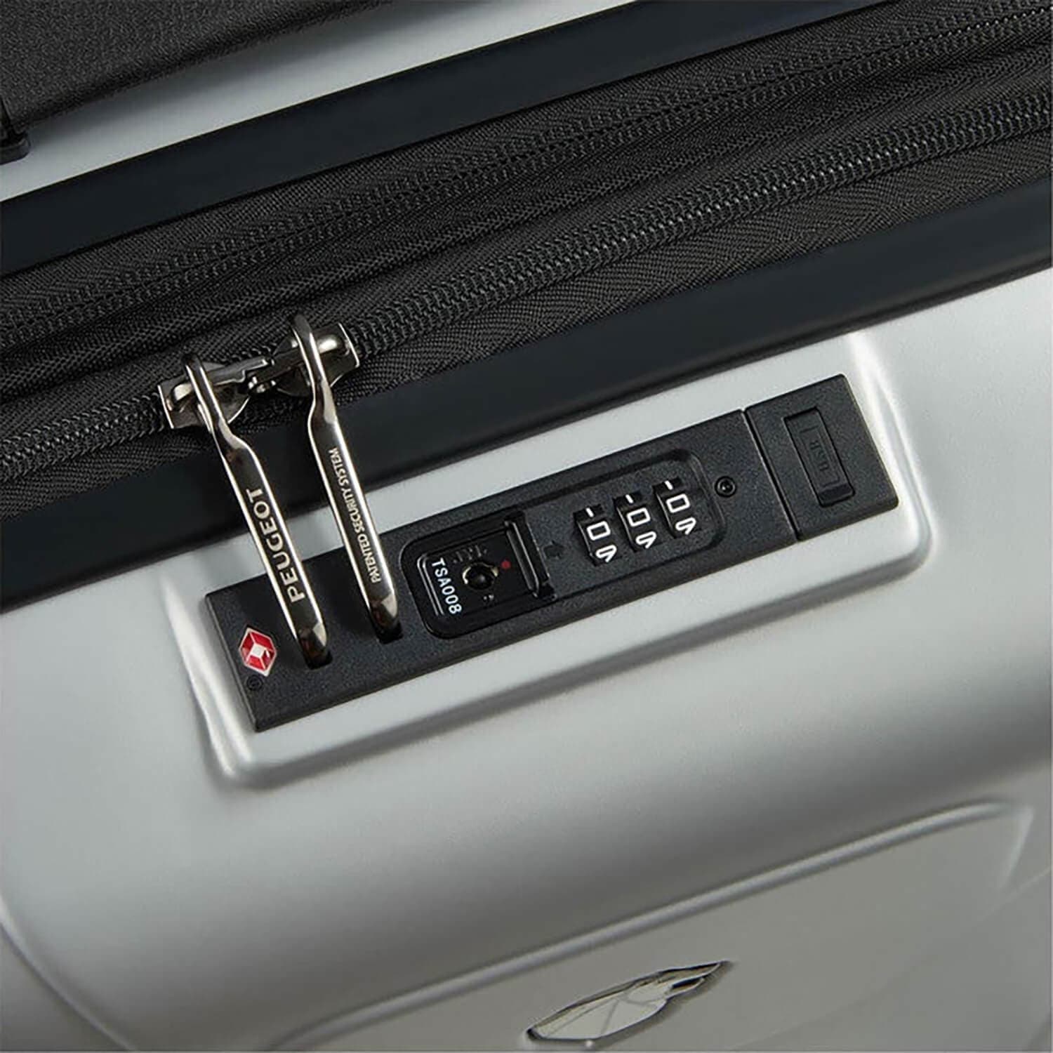 Чемодан с амортизаторами Delsey 001007801 Peugeot Zip 4DW Cabin Trolley Case 55 см Expandable USB