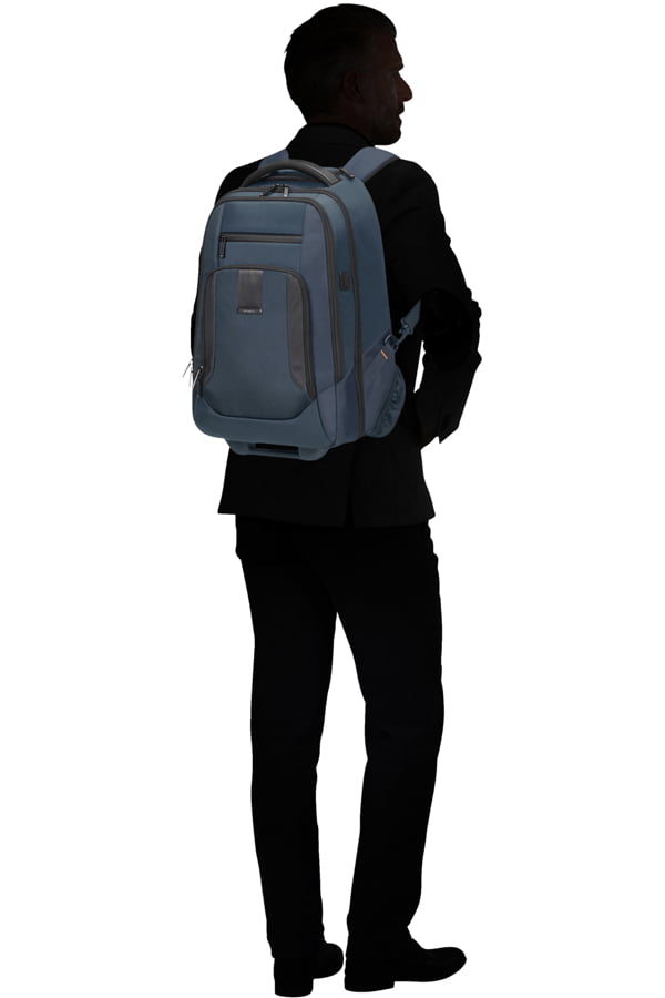 Рюкзак на колесах Samsonite KG1*004 Cityscape Evo Backpack/Wh 15.6″ USB KG1-01004 01 Blue - фото №7