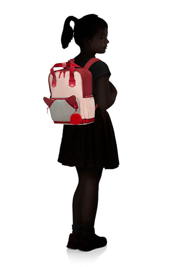 Школьный рюкзак Samsonite CU5*002 Sam School Spirit Backpack M Burgundy Pink Mascot