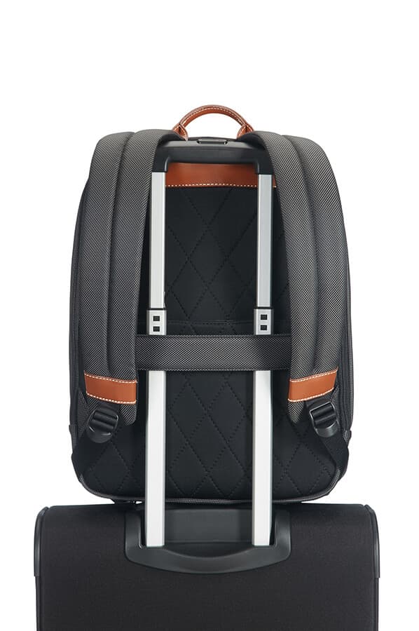 Рюкзак для ноутбука Samsonite Fairbrook Laptop Backpack 15,6″ 54N-29004 29 Black/Cognac - фото №6