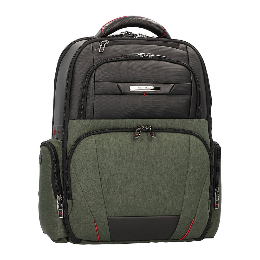 Рюкзак для ноутбука Samsonite CN7*009 Pro-DLX 5 Duo Backpack 3V 15.6" CN7-14009 14 Green Melange/Black - фото №1