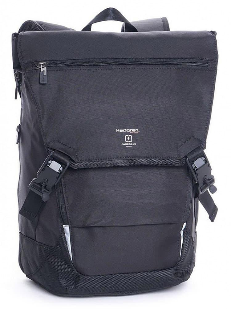 Рюкзак для ноутбука Hedgren HLNK04 Link Joint Backpack With Flap 15″ RFID HLNK04/003 003 Black - фото №1