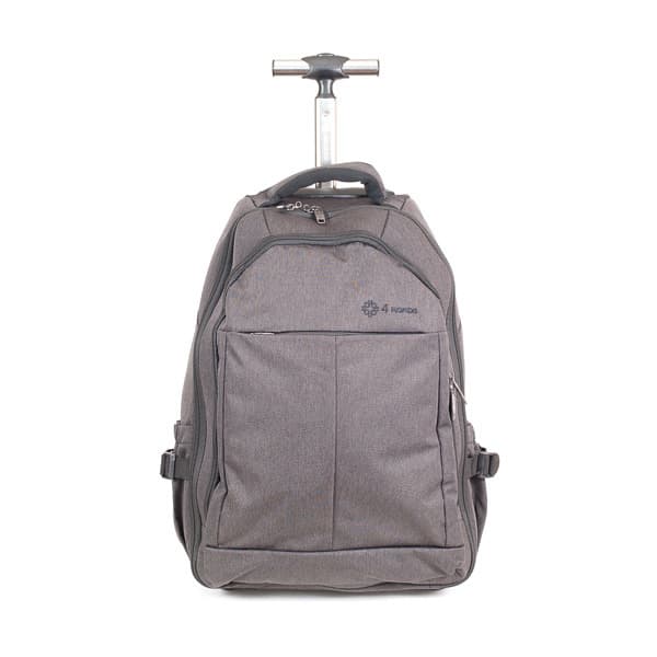 Рюкзак на колёсах 4 Roads OS1221 19″ Rolling Laptop Backpack 16″ (меланж) OS1221 (19") 1 Чёрный - фото №1