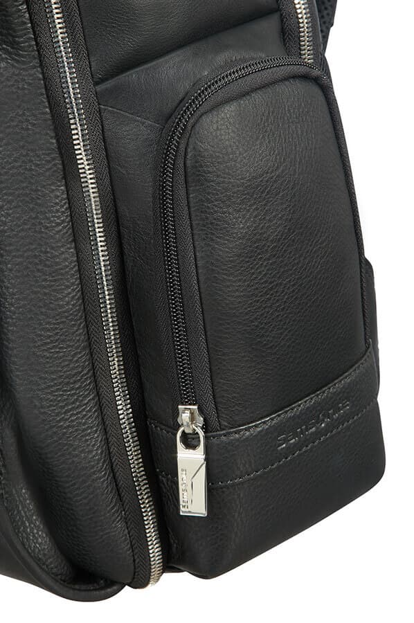 Кожаный рюкзак для ноутбука Samsonite CG2*002 Sunstone Laptop Backpack 15.6″ CG2-09002 09 Black - фото №6