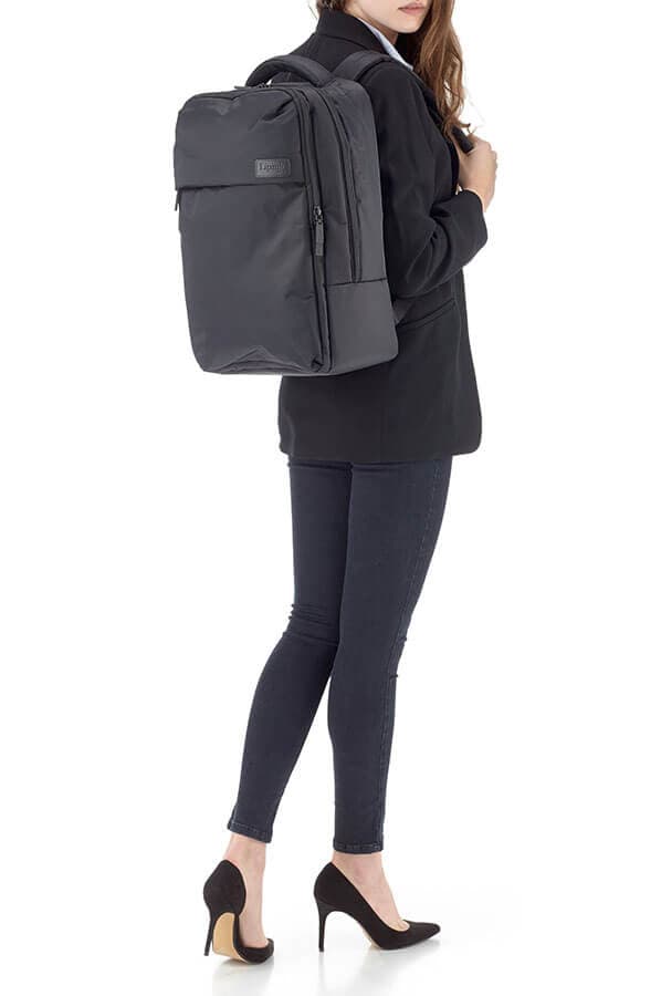 Рюкзак для ноутбука Lipault P55*117 Plume Business Laptop Backpack L 15.2″ P55-01117 01 Black - фото №5