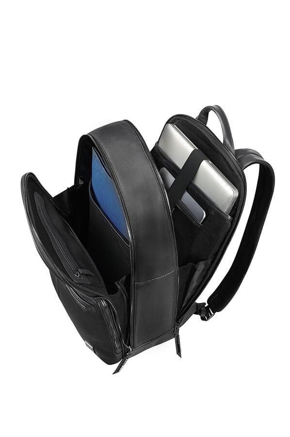 Кожаный рюкзак для ноутбука Samsonite CN5*003 Senzil Laptop Backpack 15.6″ CN5-09003 09 Black - фото №3