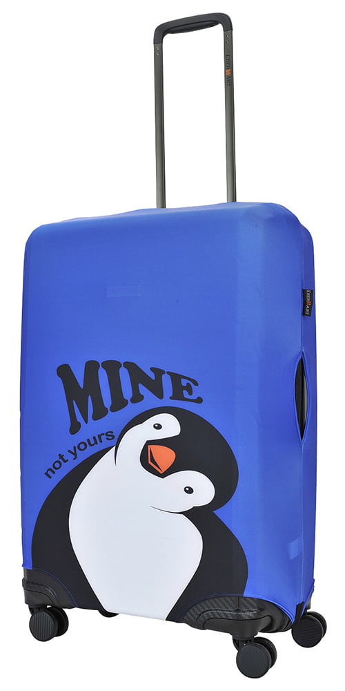 Чехол на маленький чемодан Eberhart EBH527-S Penguin Dark Blue Suitcase Cover S