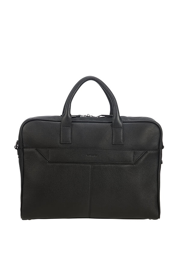 Кожаная сумка для ноутбука Samsonite CN5*002 Senzil Briefcase 15.6″ CN5-09002 09 Black - фото №5