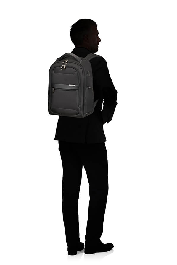Рюкзак для ноутбука Samsonite CS3*008 Vectura Evo Laptop Backpack 14.1″ USB CS3-09008 09 Black - фото №4