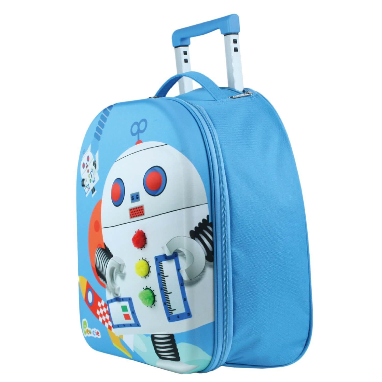 Детский чемодан Bouncie LGE-15RT-W01 Eva Upright 40 см Robot LGE-15RT-W01 Robot - фото №8