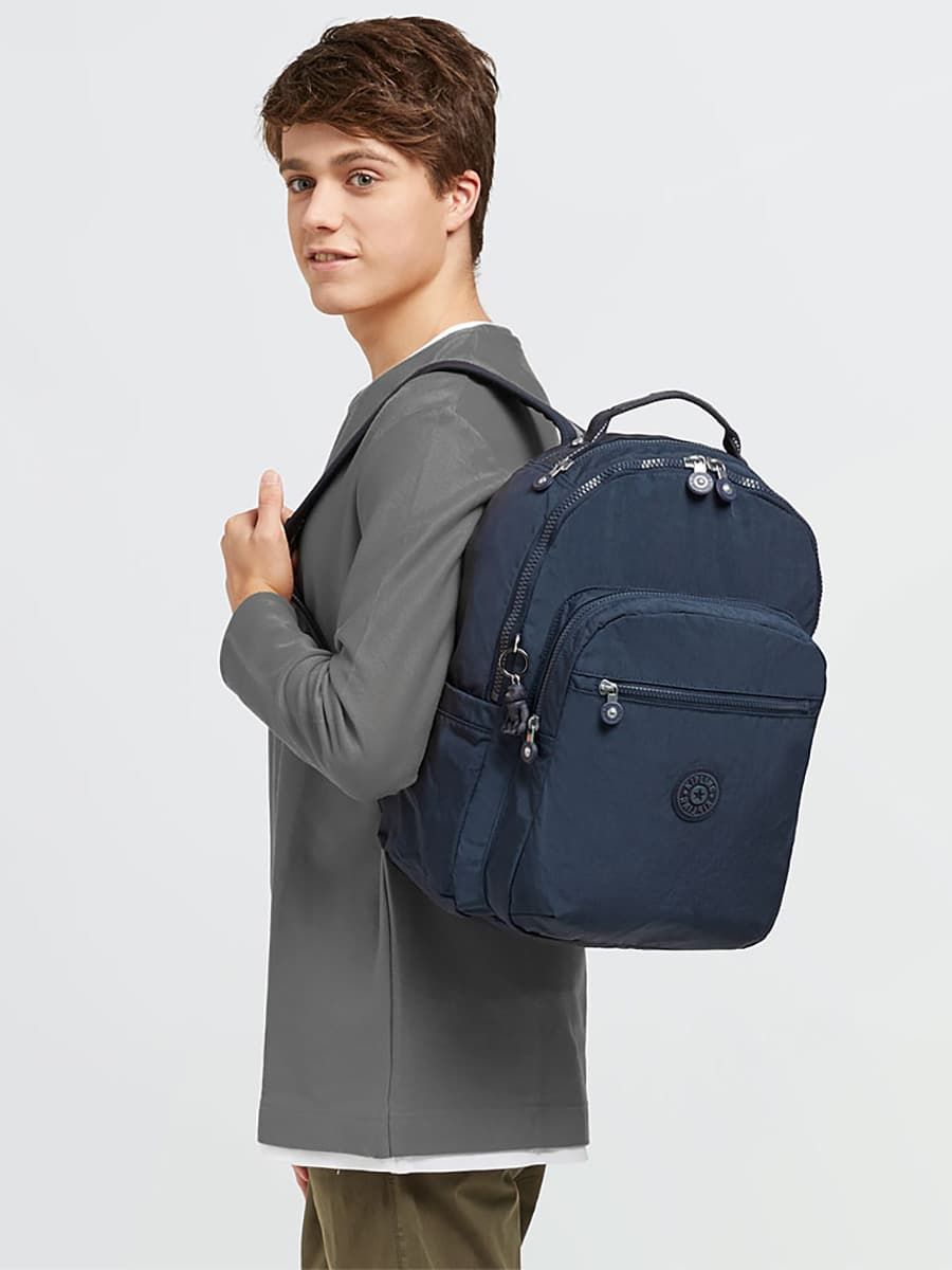 Рюкзак для ноутбука Kipling KI521096V Seoul Large Backpack 15″ Blue Bleu 2