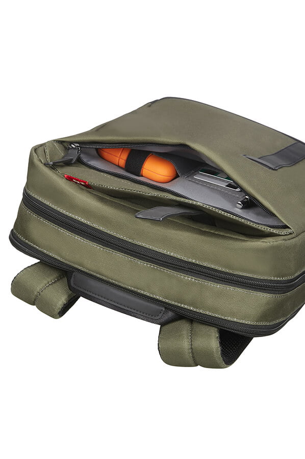 Рюкзак для ноутбука Samsonite CX1*002 Red Willace Backpack 15.6″ CX1-24002 24 Forest Green - фото №3