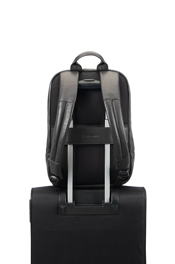 Кожаный рюкзак для ноутбука Samsonite 61N*007 Formalite Lth Laptop Backpack 14.1″ 61N-09007 09 Black - фото №6