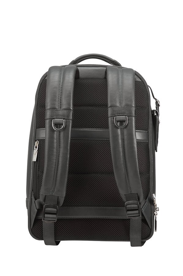 Кожаный рюкзак для ноутбука Samsonite CG2*003 Sunstone Laptop Backpack 14.1″ CG2-09003 09 Black - фото №6