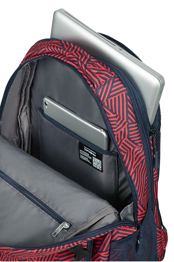 Рюкзак для ноутбука Samsonite 10N*003 Rewind Laptop Backpack L 16″ 10N-20003 20 Capri Red Stripes - фото №3