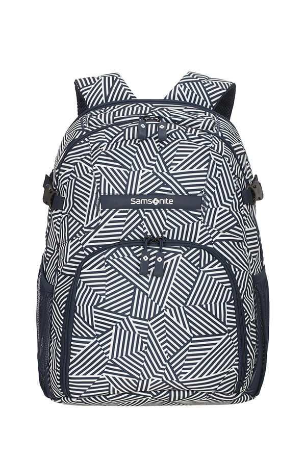 Рюкзак для ноутбука Samsonite 10N*002 Rewind Laptop Backpack M 15.6″ 10N-41002 41 Navy Blue Stripes - фото №5