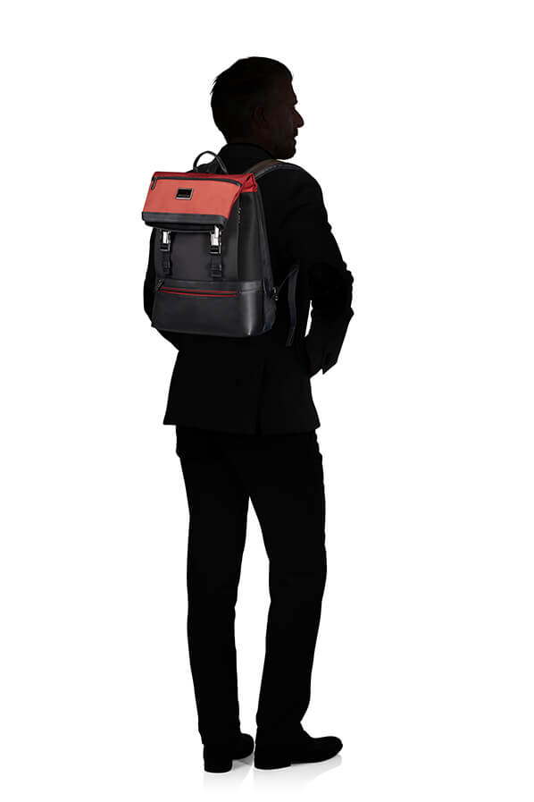 Рюкзак для ноутбука Samsonite CS7*006 Waymore Laptop Backpack 15.6″ CS7-10006 10 Barn Red/Black - фото №4