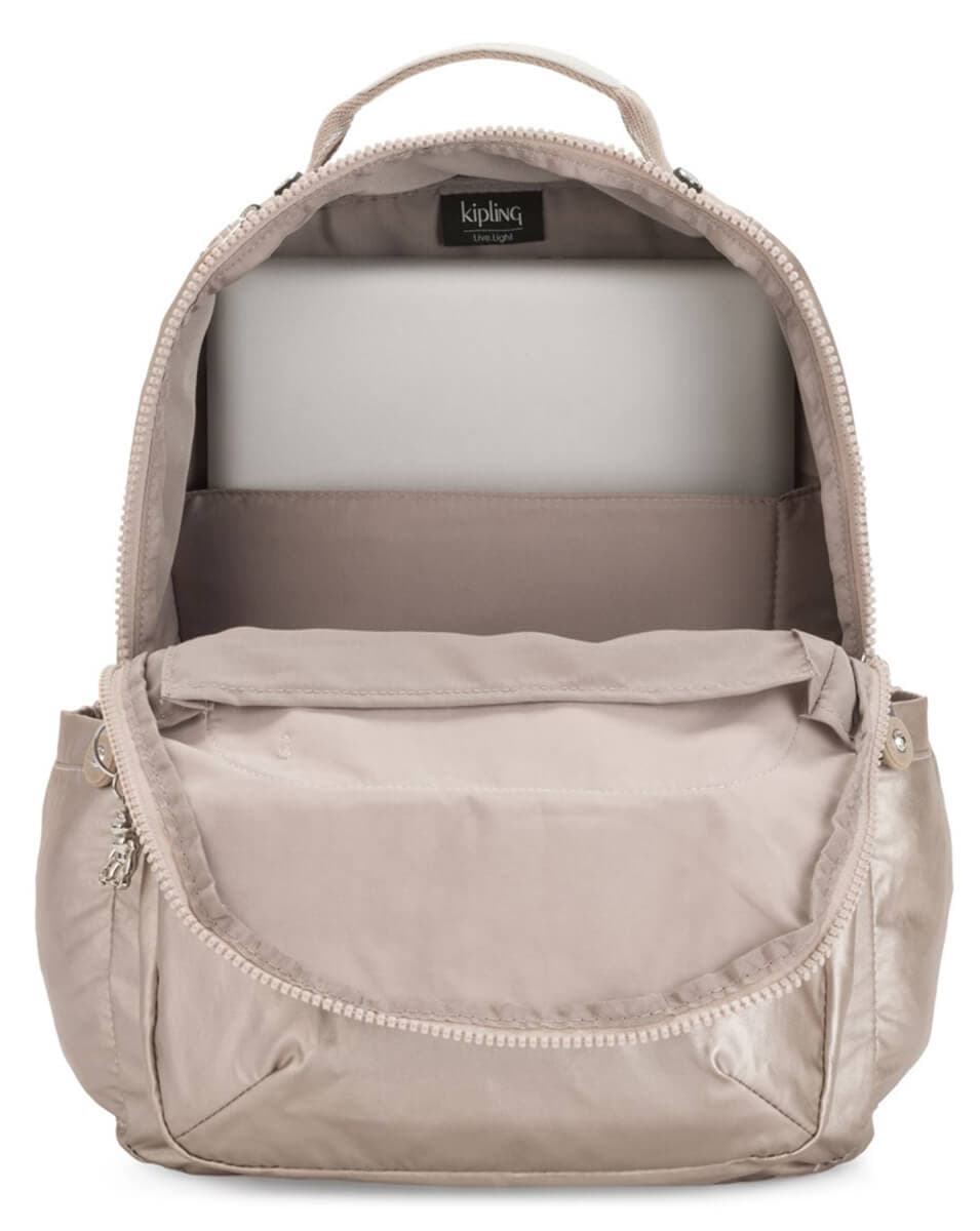 Рюкзак для ноутбука Kipling KI403448I Seoul Large Backpack 15″ Metallic Glow