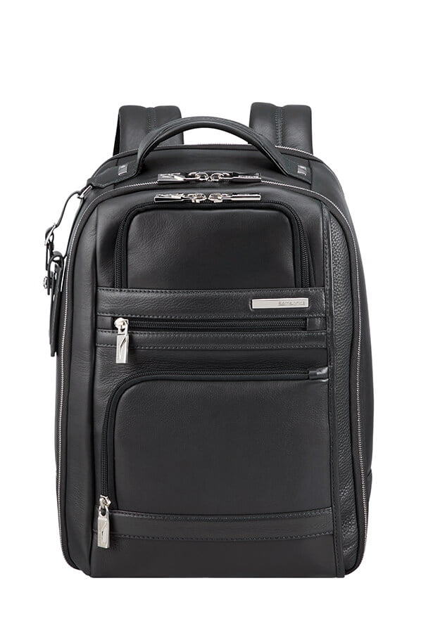 Кожаный рюкзак для ноутбука Samsonite CG2*003 Sunstone Laptop Backpack 14.1″ CG2-09003 09 Black - фото №5