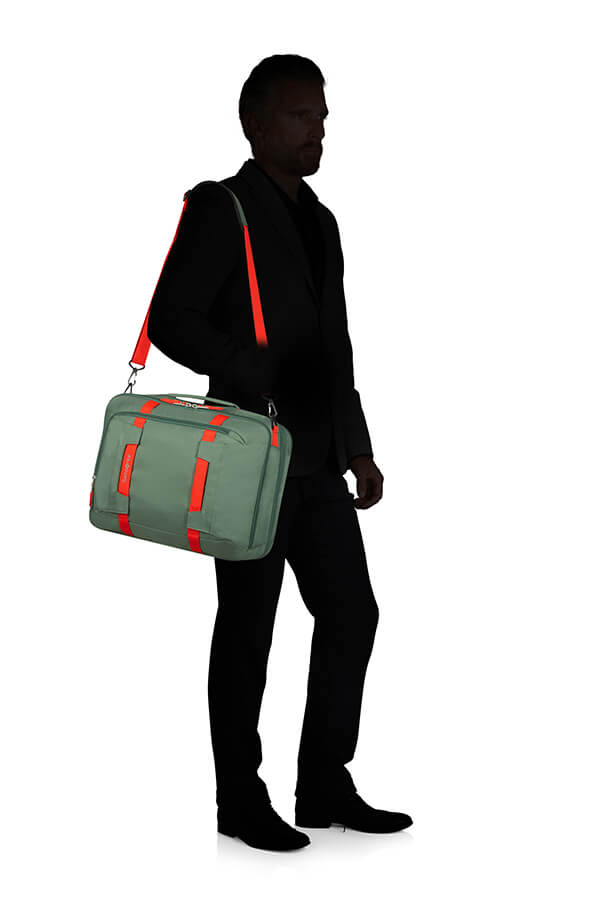 Сумка-рюкзак для ноутбука Samsonite KA1*005 Sonora 3-Way Boarding Bag 15.6″ Exp KA1-04005 04 Thyme Green - фото №5