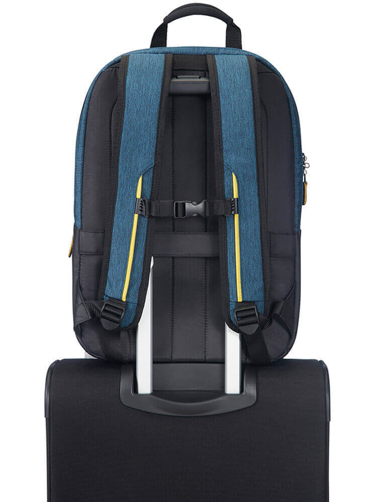 Рюкзак для ноутбука American Tourister 28G*002 City Drift Backpack 15.6″ 28G-19002 19 Black/Blue - фото №6