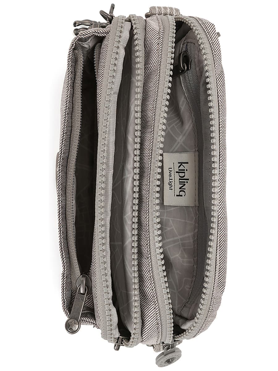 Сумка на пояс Kipling KI441547O Abanu Multi Mini 2-in-1 Crossbody and Bum Bag Grey Beige Peppery