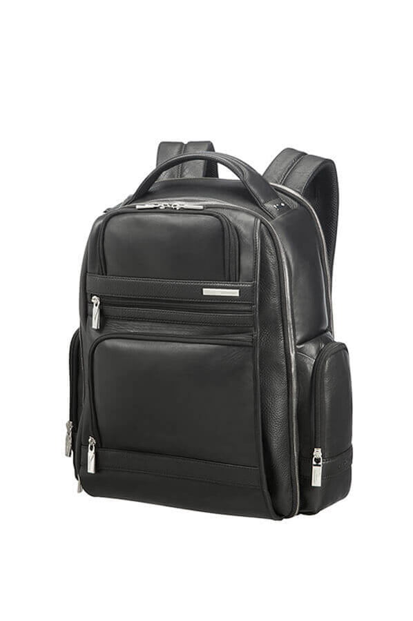 Кожаный рюкзак для ноутбука Samsonite CG2*002 Sunstone Laptop Backpack 15.6″ CG2-09002 09 Black - фото №1