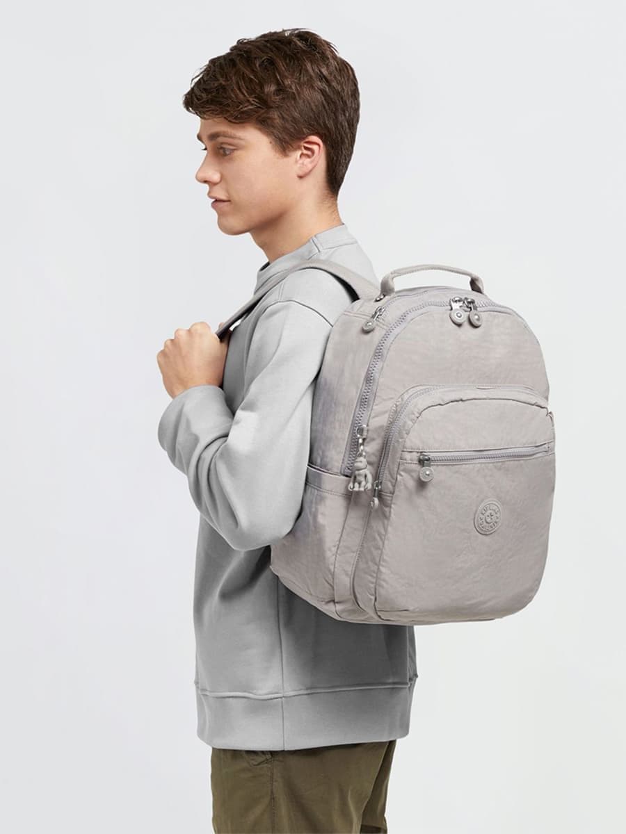 Рюкзак для ноутбука Kipling KI521089L Seoul Large Backpack 15″ Grey Gris
