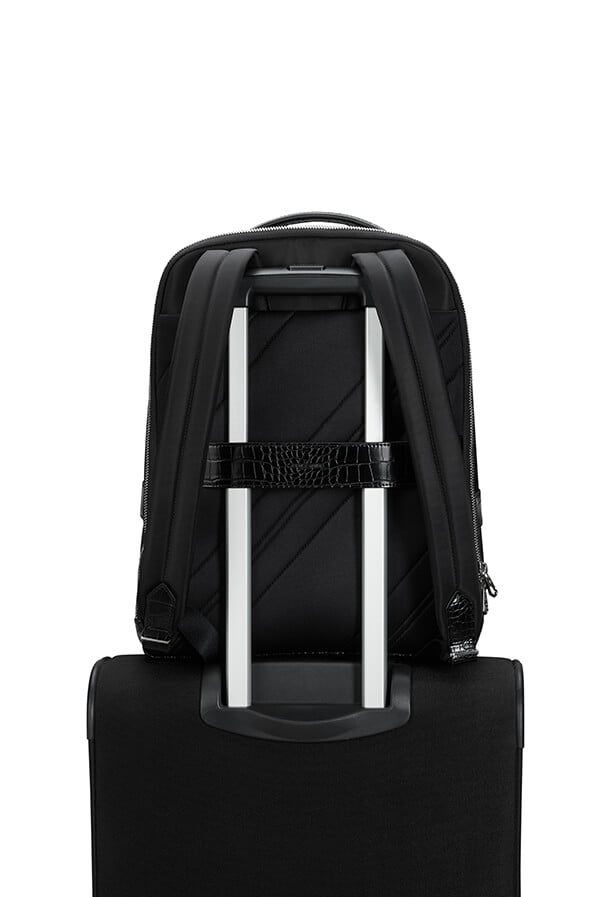 Женский рюкзак для ноутбука Samsonite KA8*104 Croco Zalia 2.0 Laptop Backpack 14.1″ USB KA8-39104 39 Black/Croco Print - фото №8